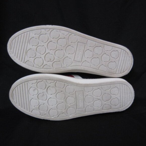Moncler crackle metallic Monaco-style sneakers - Picture 11 of 13